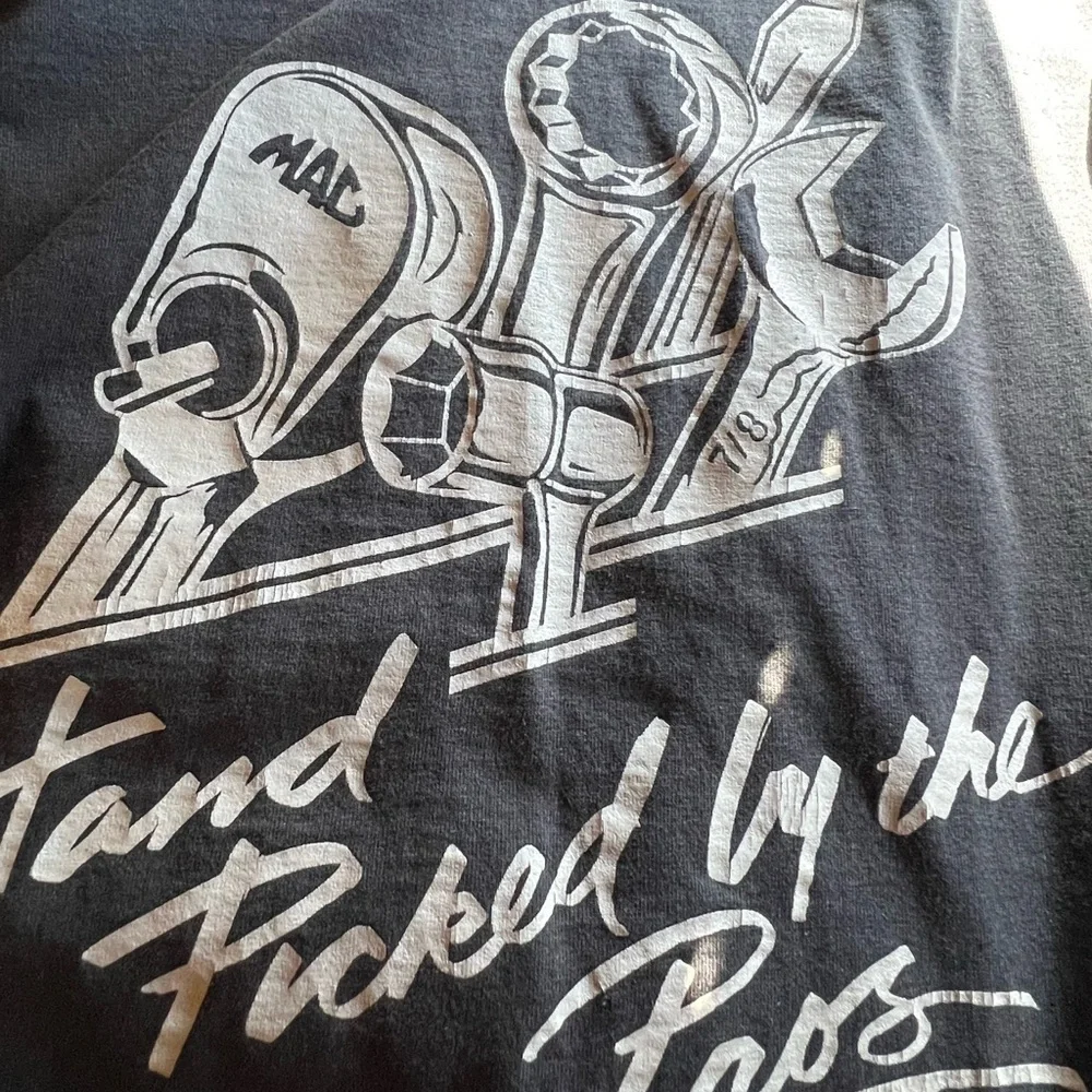 Vintage Swingster Sz L MAC TOOLS Hand picked by the pros Black T-shirt - Picture 5 of 9